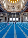 Sendayan, Malaysia-ÃÂ December 15, 2019: View of visitor inside Sri Sendayan Mosque, This mosque is donated by TS Rashid hussain.